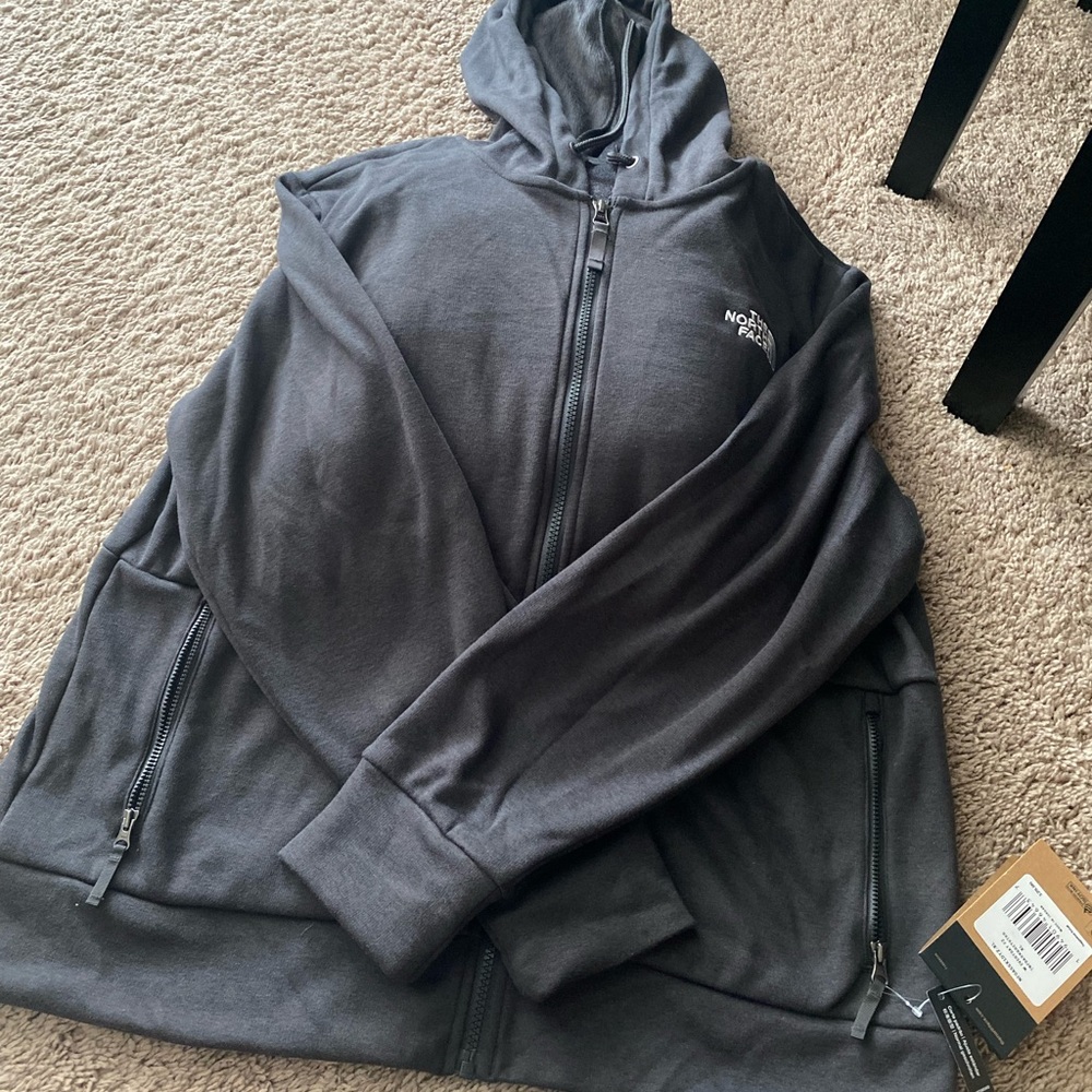 FLASH SALE! NWT! Black zip up hoodie. Womens size XL.